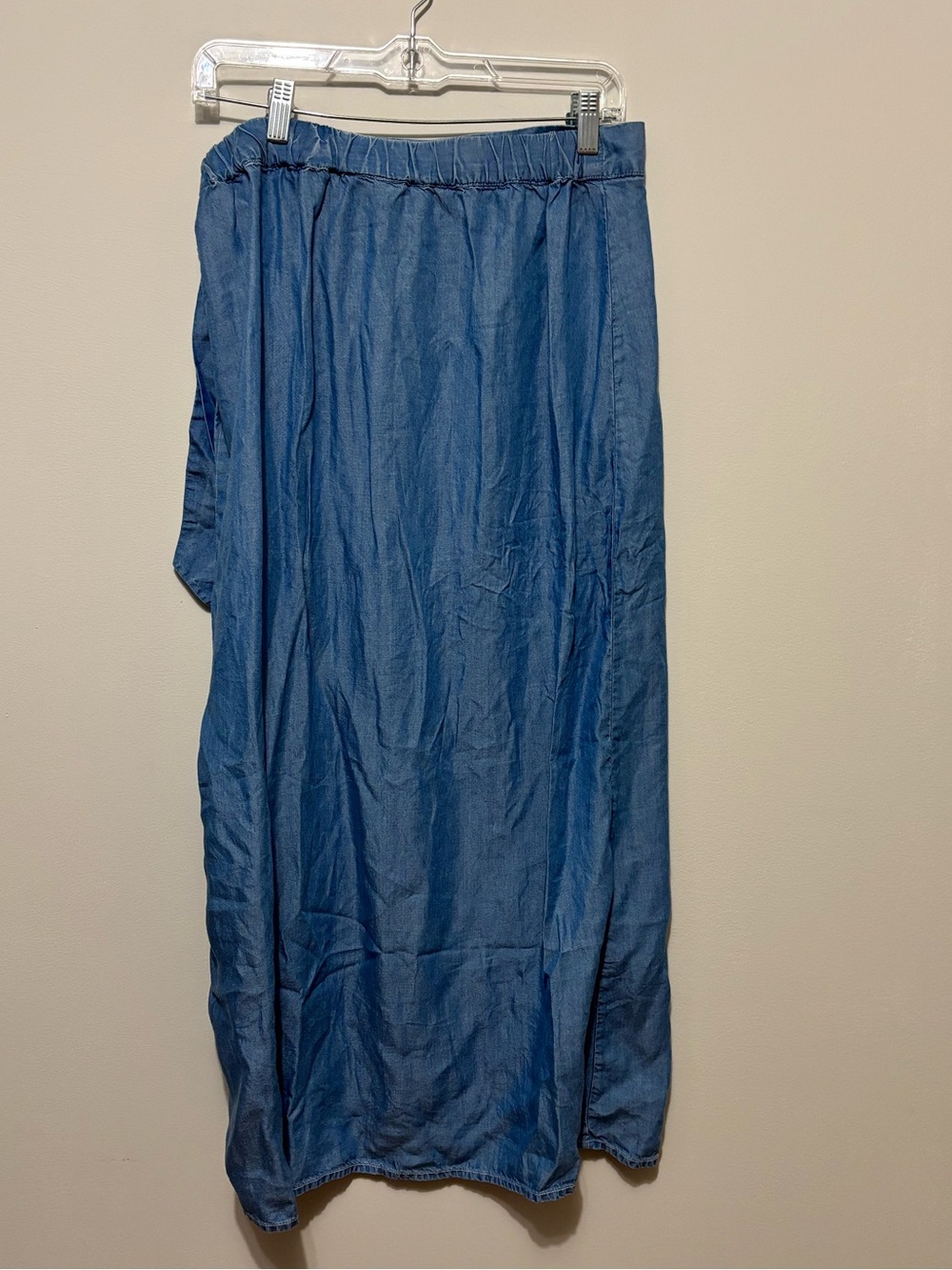 KUT from the Kloth Sz Md Denim Chambray Wrap Button Midi Skirt - Picture 5 of 5